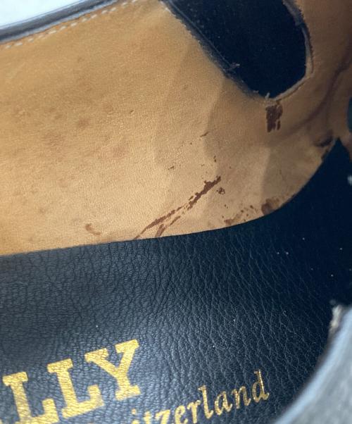 BALLY（バリー）BALLY (バリー) エンブレム刺繍スリッポン ブラック サイズ:26cmの古着・服飾アイテム