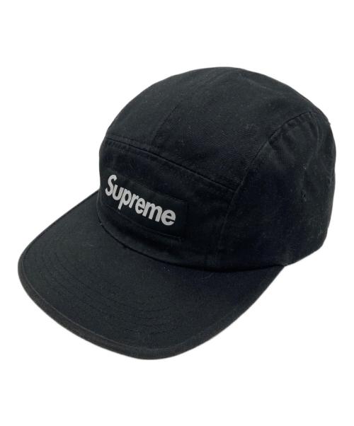SUPREME（シュプリーム）Supreme (シュプリーム) 23FWレイズドロゴパッチキャンプキャップ ブラック サイズ:OneSizeの古着・服飾アイテム