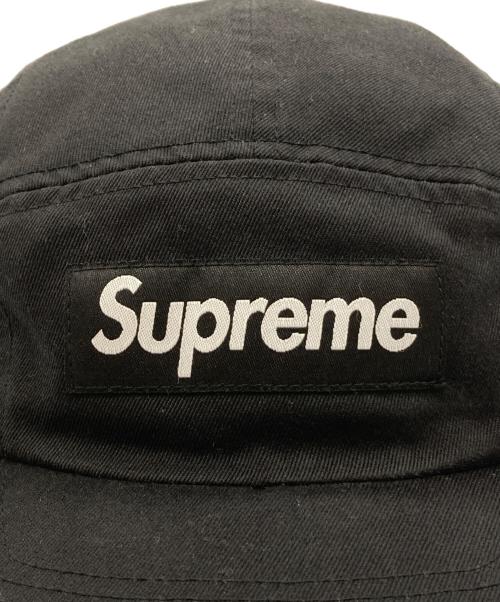 SUPREME（シュプリーム）Supreme (シュプリーム) 23FWレイズドロゴパッチキャンプキャップ ブラック サイズ:OneSizeの古着・服飾アイテム