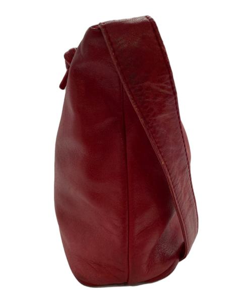 LOEWE（ロエベ）LOEWE (ロエベ) アナグラムレザーショルダーバッグ レッドの古着・服飾アイテム