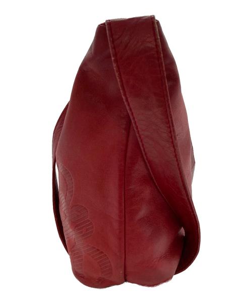 LOEWE（ロエベ）LOEWE (ロエベ) アナグラムレザーショルダーバッグ レッドの古着・服飾アイテム