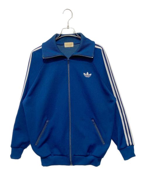 adidas（アディダス）adidas (アディダス) トレフォイル刺繍ジャケット ブルー サイズ:Lの古着・服飾アイテム