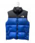 THE NORTH FACE（ザ ノース フェイス）の古着「ダウンジャケット」｜ブルー×ブラック