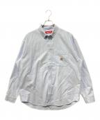 SUPREMEシュプリーム）の古着「Loose Fit Flannel Oxford Shirt」｜ブルー