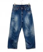 ANCELLMアンセルム）の古着「SELVEDGE DENIM STRAIGHT 5P PANTS」｜ネイビー