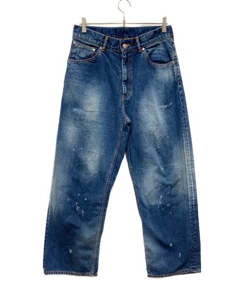 ANCELLM（アンセルム）ANCELLM (アンセルム) SELVEDGE DENIM STRAIGHT 5P PANTS ネイビー サイズ:２の古着・服飾アイテム