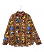SUPREMEシュプリーム）の古着「Hardcore Printed Corduroy Shirt」｜ブラウン