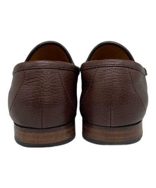 GUCCI（グッチ）GUCCI (グッチ) ビットローファー ブラウン サイズ:W7の古着・服飾アイテム
