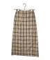 BURBERRY LONDON（バーバリーロンドン）の古着「ノバチェックウールスカート」｜ベージュ