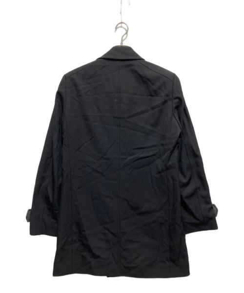 BOSS HUGO BOSS（ボス ヒューゴボス）BOSS HUGO BOSS (ボス ヒューゴボス) ウールハーフコート ブラック サイズ:48の古着・服飾アイテム