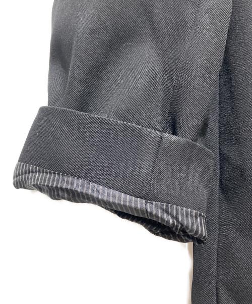 BOSS HUGO BOSS（ボス ヒューゴボス）BOSS HUGO BOSS (ボス ヒューゴボス) ウールハーフコート ブラック サイズ:48の古着・服飾アイテム