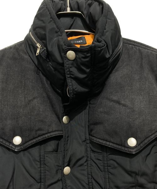 DIESEL（ディーゼル）DIESEL (ディーゼル) デニム切替ジャケット ブラック サイズ:Lの古着・服飾アイテム