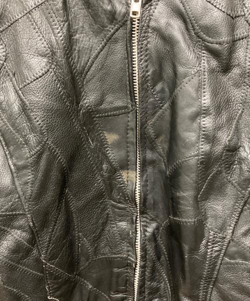 Diamond Plate（ダイヤモンドプレート）diamond plate (ダイヤモンドプレート) レザージャケット ブラック サイズ:Lの古着・服飾アイテム