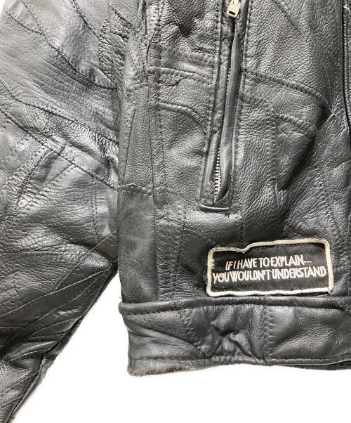 Diamond Plate（ダイヤモンドプレート）diamond plate (ダイヤモンドプレート) レザージャケット ブラック サイズ:Lの古着・服飾アイテム