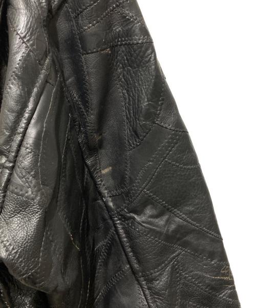 Diamond Plate（ダイヤモンドプレート）diamond plate (ダイヤモンドプレート) レザージャケット ブラック サイズ:Lの古着・服飾アイテム