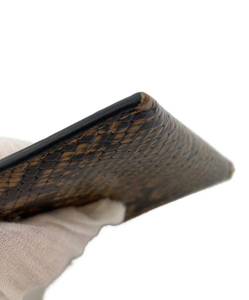 A.P.C.（アーペーセー）A.P.C. (アーペーセー) L-shaped zip python wallet ブラウン サイズ:OneSizeの古着・服飾アイテム