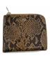 A.P.C.（アーペーセー）の古着「L-shaped zip python wallet」｜ブラウン