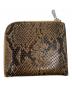 A.P.C. (アーペーセー) L-shaped zip python wallet ブラウン サイズ:OneSize：7000円