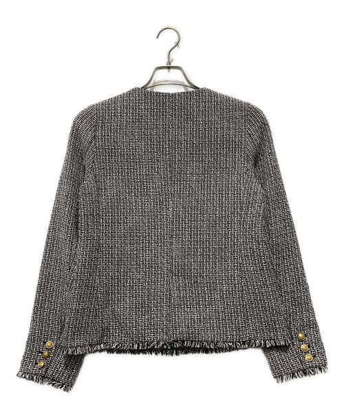 Snidel（スナイデル）Snidel (スナイデル) ツイード クラシックジャケット グレー サイズ:Sの古着・服飾アイテム