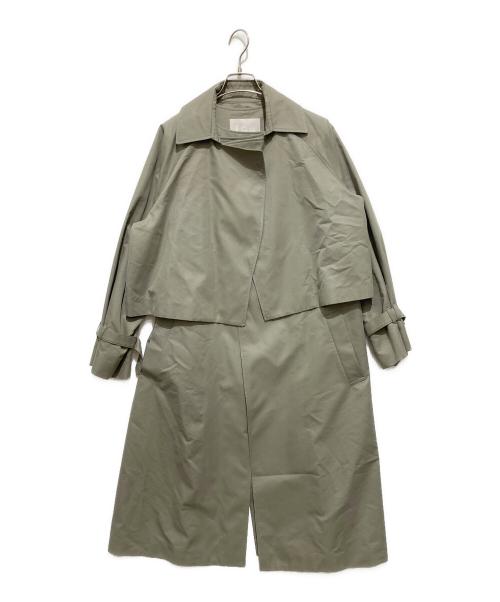 icB（アイシービー）icB (アイシービー) ショートトレンチセットアップ グレー サイズ:６の古着・服飾アイテム
