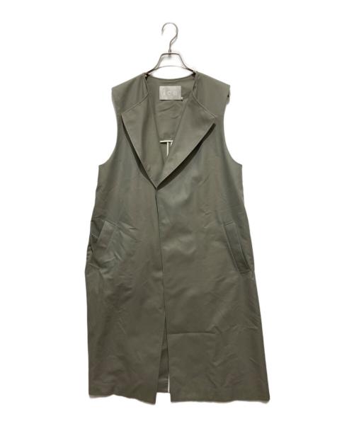 icB（アイシービー）icB (アイシービー) ショートトレンチセットアップ グレー サイズ:６の古着・服飾アイテム