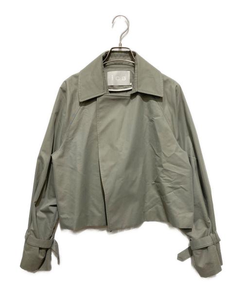 icB（アイシービー）icB (アイシービー) ショートトレンチセットアップ グレー サイズ:６の古着・服飾アイテム