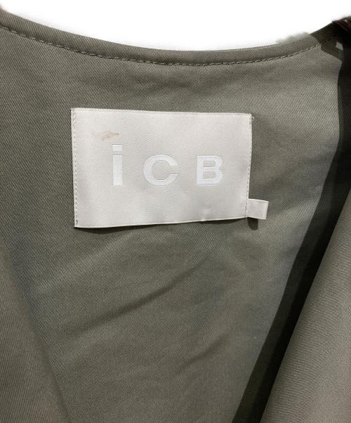 icB（アイシービー）icB (アイシービー) ショートトレンチセットアップ グレー サイズ:６の古着・服飾アイテム