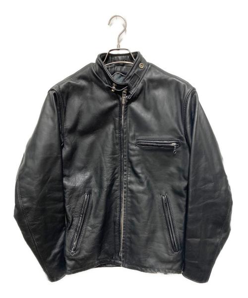 Schott（ショット）Schott (ショット) 641シングルライダースジャケット ブラック サイズ:34の古着・服飾アイテム