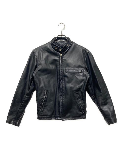 Schott（ショット）Schott (ショット) ライナー付きシングルライダースジャケット ブラック サイズ:36の古着・服飾アイテム