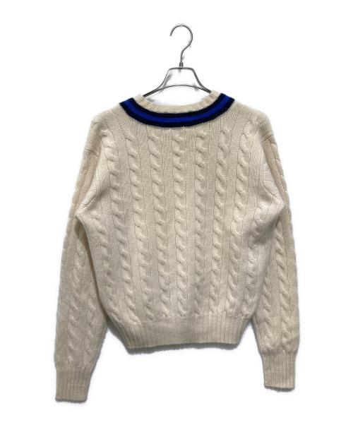 POLO RALPH LAUREN（ポロ・ラルフローレン）POLO RALPH LAUREN (ポロ・ラルフローレン) チルデンセーター ベージュ サイズ:Lの古着・服飾アイテム