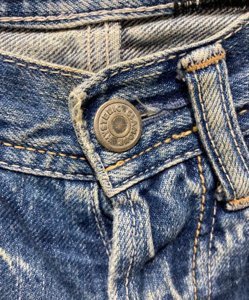 Hysteric Glamour（ヒステリックグラマー）Hysteric Glamour (ヒステリックグラマー) ダメージ加工デニムショートパンツ インディゴ サイズ:xxsの古着・服飾アイテム