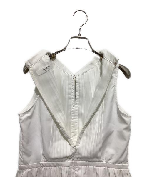 HER LIP TO（ハーリップトゥ）HER LIP TO (ハーリップトゥ) マノンプリーテッドペプラムトップ ホワイト サイズ:Ｍの古着・服飾アイテム