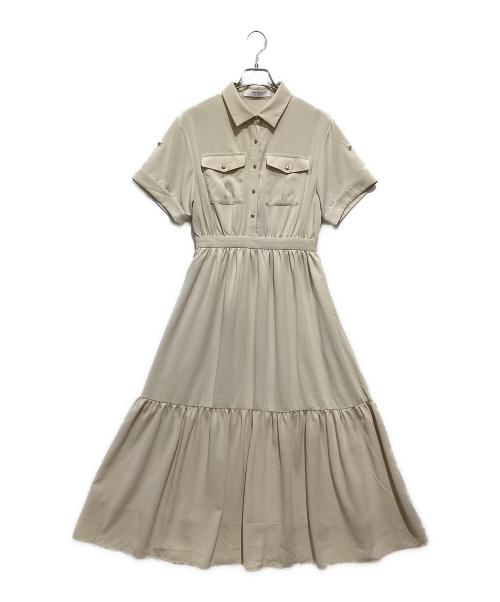 HER LIP TO（ハーリップトゥ）HER LIP TO (ハーリップトゥ) ノーブルシャツドレス ベージュ サイズ:Ｓの古着・服飾アイテム