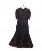 Mystradaマイストラーダ）の古着「シャンブレーレースマーメイドドレス」｜ブラック