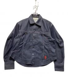 OMMO（オーエムエムオー）の古着「スクエアスリーブデニムジャケット」｜インディゴ