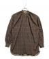 HYKE（ハイク）の古着「Plaid Gathered Blouse」｜ブラウン