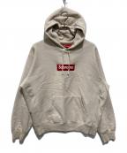 SUPREMEシュプリーム）の古着「24FW ボックスロゴフーデッドスウェットシャツ」｜ベージュ