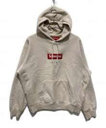 SUPREME（シュプリーム）の古着「24FW ボックスロゴフーデッドスウェットシャツ」｜ベージュ