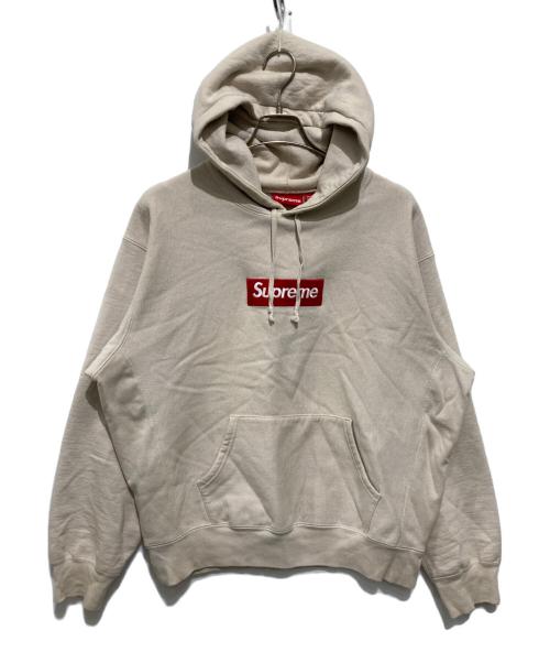 SUPREME（シュプリーム）Supreme (シュプリーム) 24FW ボックスロゴフーデッドスウェットシャツ ベージュ サイズ:Mの古着・服飾アイテム