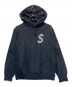 SUPREMEシュプリーム）の古着「Sロゴフーデッドスウェットシャツ」｜ブラック