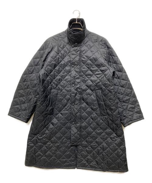 Barbour（バブアー）Barbour (バブアー) エクスモア キルティング ミドル レングス コート ブラック サイズ:38の古着・服飾アイテム