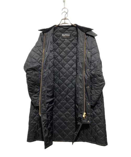 Barbour（バブアー）Barbour (バブアー) エクスモア キルティング ミドル レングス コート ブラック サイズ:38の古着・服飾アイテム