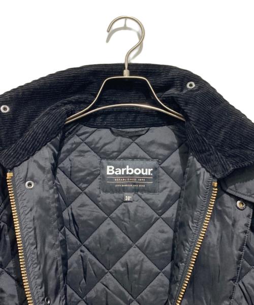 Barbour（バブアー）Barbour (バブアー) エクスモア キルティング ミドル レングス コート ブラック サイズ:38の古着・服飾アイテム