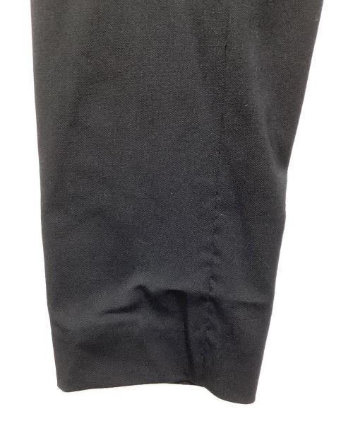 icB（アイシービー）icB (アイシービー) ウールストレッチツイル ダブル前ジャケット ブラック サイズ:46の古着・服飾アイテム