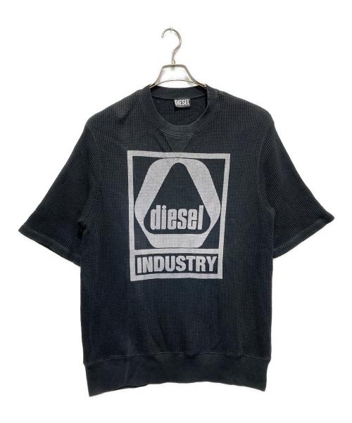 DIESEL（ディーゼル）DIESEL (ディーゼル) 半袖カットソー ブラック サイズ:Lの古着・服飾アイテム