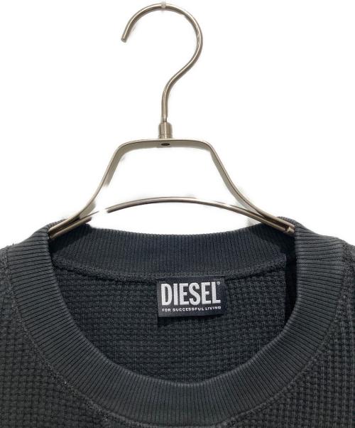 DIESEL（ディーゼル）DIESEL (ディーゼル) 半袖カットソー ブラック サイズ:Lの古着・服飾アイテム