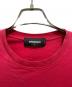 中古・古着 DSQUARED2 (ディースクエアード) プリントTシャツ レッド サイズ:L：3000円