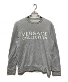 VERSACE COLLECTION（ヴェルサーチ コレクション）の古着「プリントスウェット」｜グレー