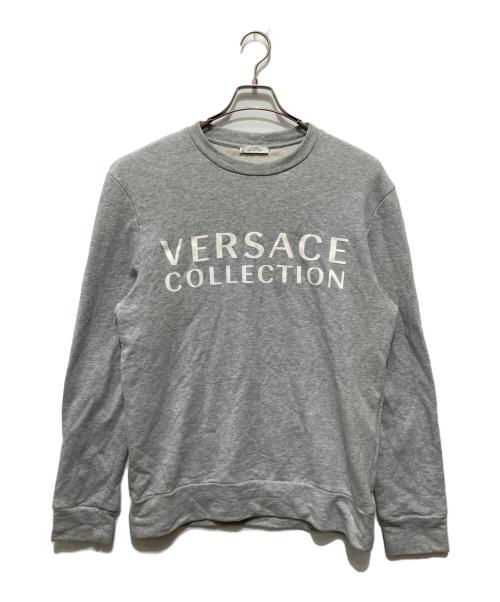 VERSACE COLLECTION（ヴェルサーチ コレクション）VERSACE COLLECTION (ヴェルサーチ コレクション) プリントスウェット グレー サイズ:Ｌの古着・服飾アイテム