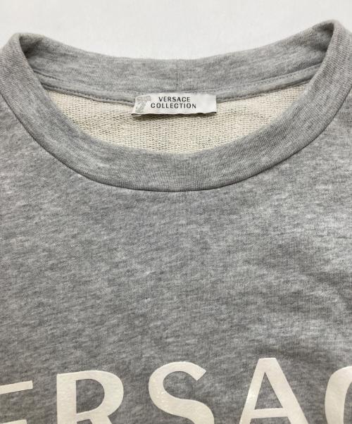 VERSACE COLLECTION（ヴェルサーチ コレクション）VERSACE COLLECTION (ヴェルサーチ コレクション) プリントスウェット グレー サイズ:Ｌの古着・服飾アイテム